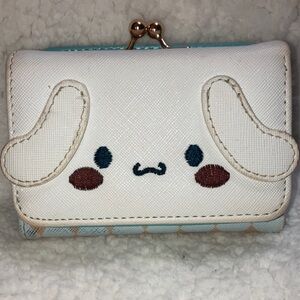 Sanrio Cinnamoroll Face Flap Kisslock Wallet